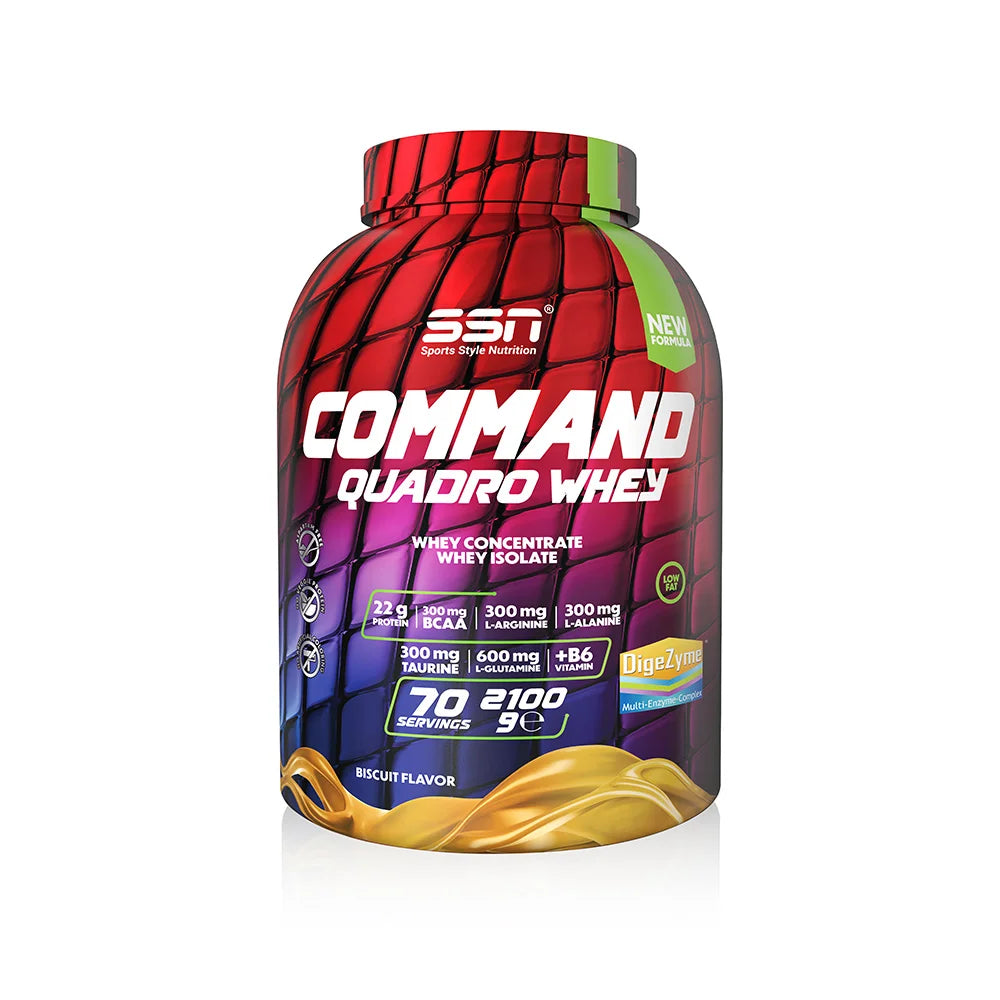 SSN Command Quadro Whey 2100g - Biscuit Flavored Protein Powder Main image
