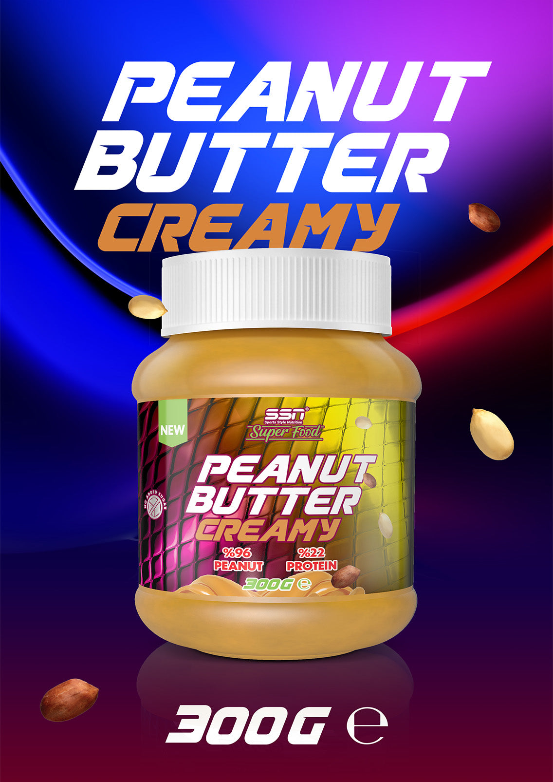 SSN SuperFood Creamy Peanut Butter 300g Secondary image