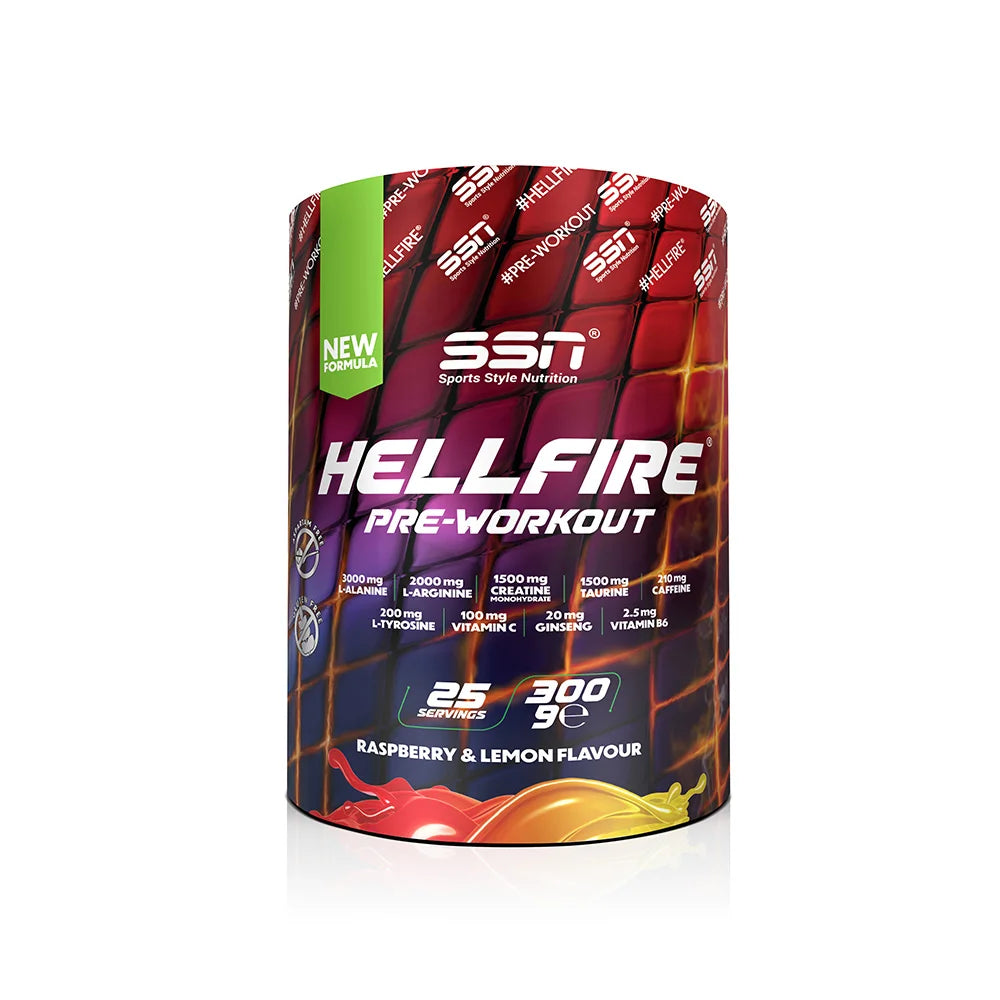 SSN HellFire Pre-Workout 300g - Ahududu Limon Aromalı Ürün ana görseli