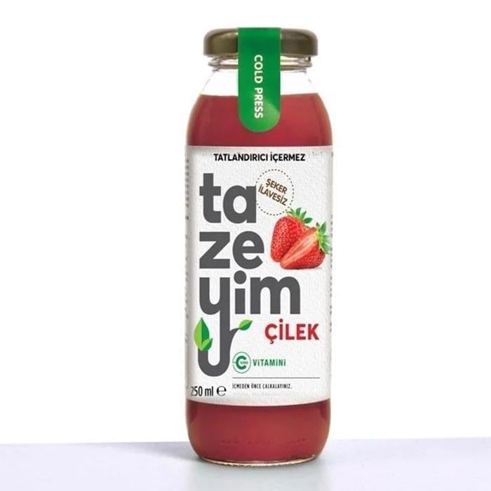 Tazeyim Çilek Suyu - 250ml (Tekli)