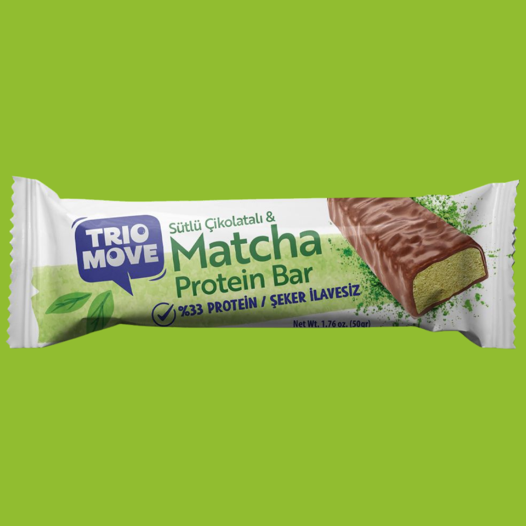 Trio Move 33% Protein Bar Matcha 50g - High Protein (Single) Main image