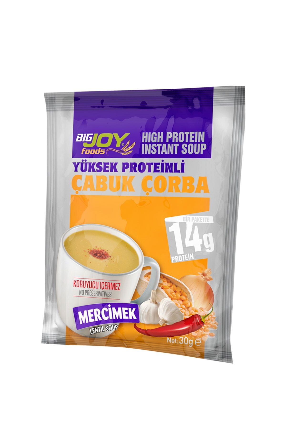 Bigjoy Foods High Protein Lentil Flavored 30g Quick Soup (Single) Main image