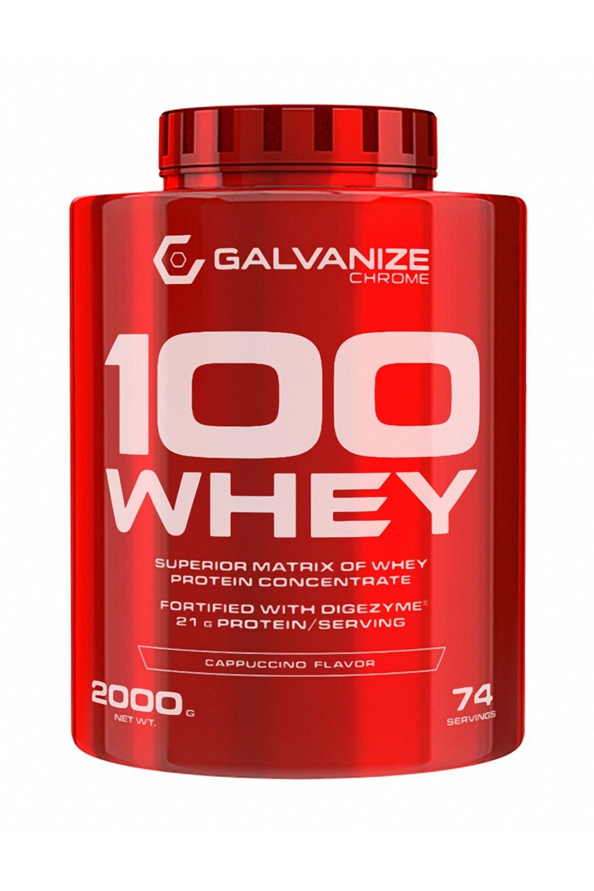 Galvanize Nutrition 100 Whey Protein Powder Cappuccino 2 kg Main image