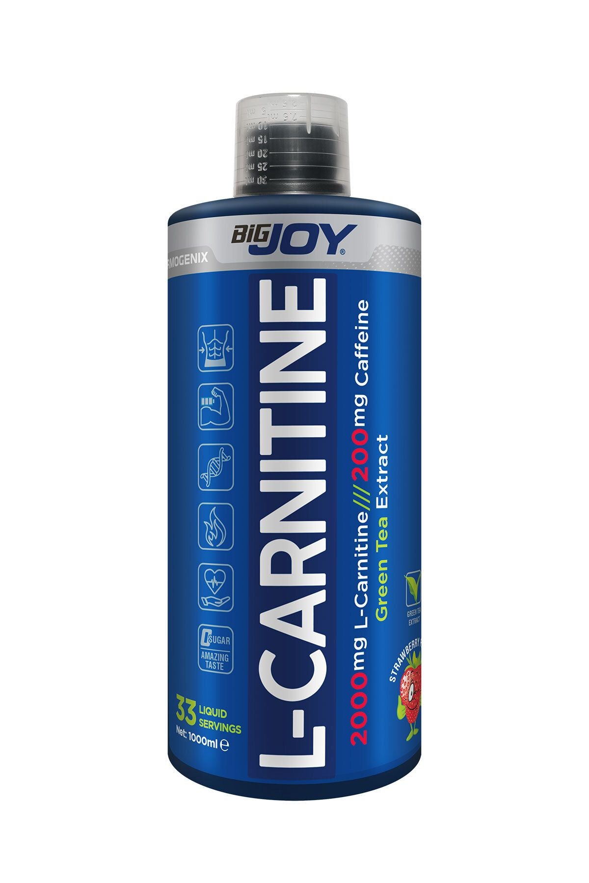Bigjoy L-carnitine Thermo 1000ml Strawberry Flavored Liquid Carnitine Main image