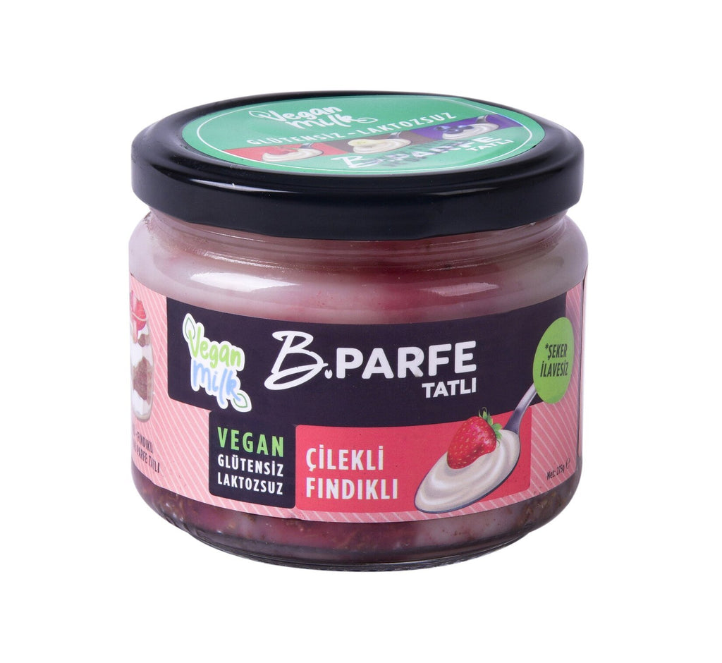 Vegan Milk B.Parfe Çilekli ve Fındıklı 275g - Glutensiz ve Diyet