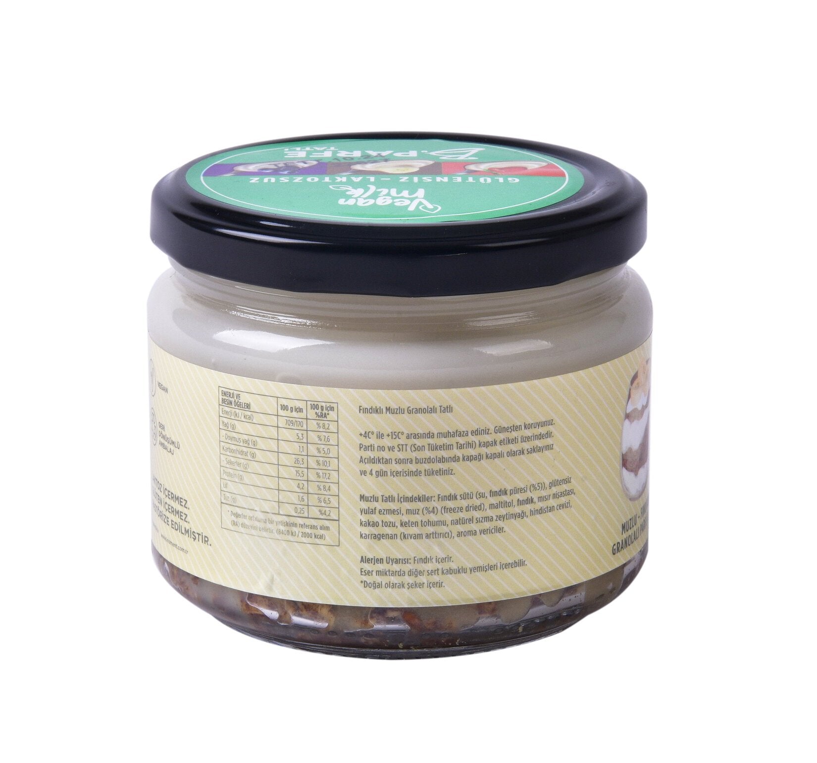 Vegan Milk B.Parfait with Banana and Hazelnuts 275g - Gluten-Free and Diet Secondary image