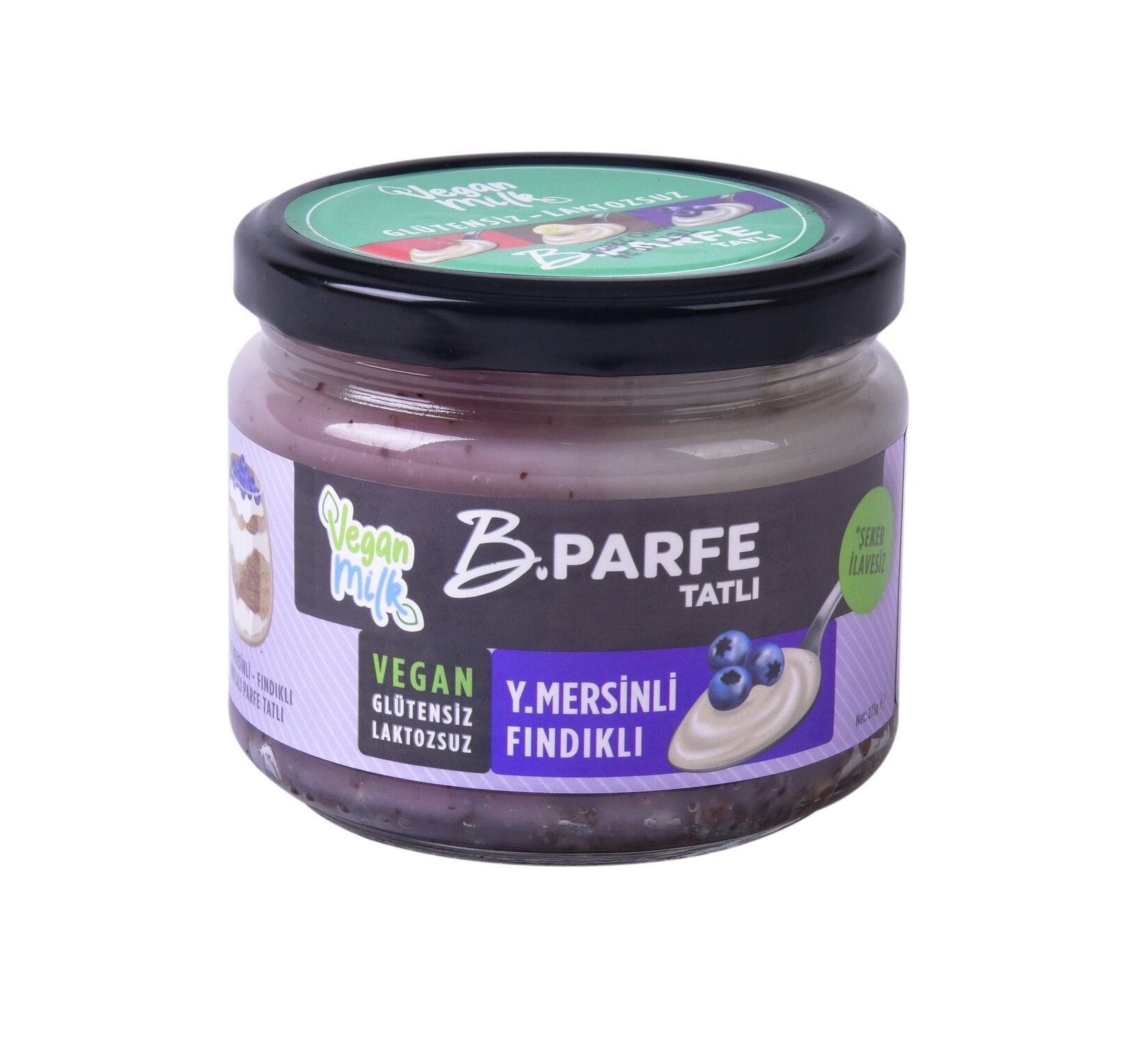 Vegan Milk B.Parfait with Blueberries and Hazelnuts 275g - Gluten-Free and Diet Main image