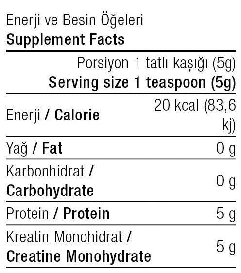 West Huge Creatine 900g Aromasız Kreatin Monohdirat