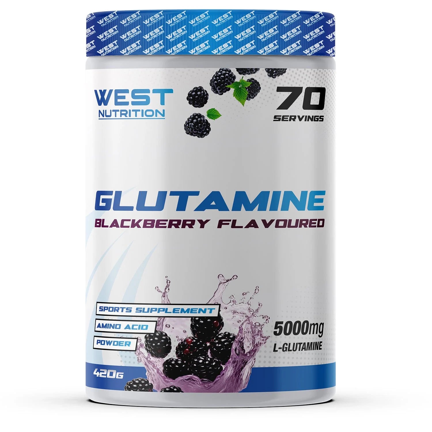 West L-Glutamine 420g Böğürtlen Aromalı Glutamin