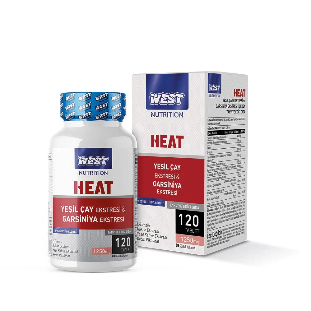 West Heat Yeşil Çay Ekstresi - Garsiniya Ekstresi Kompleks 120 Tablet